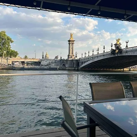 Peniche De Charme Au Pont Alexandre Iii Båthotell